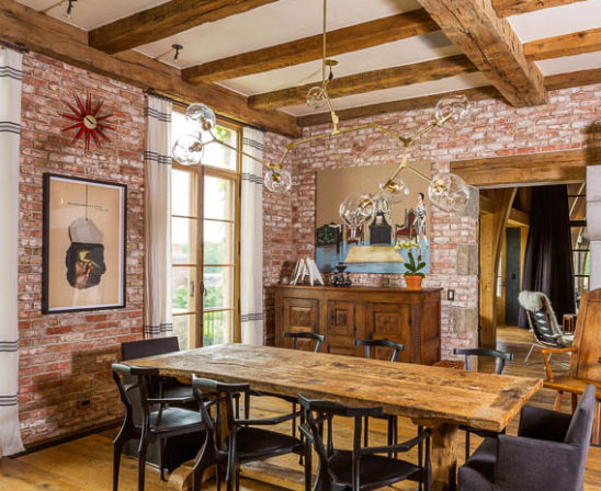 glen gery's lorraine brick - interior exposed brick wall