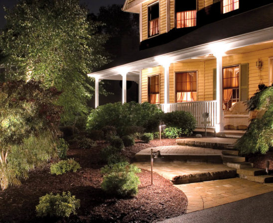 cast lighting for home protection for porch and landscape lighting