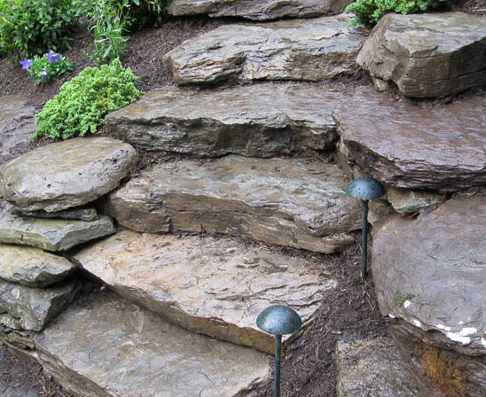 everlast stone fieldstone risers making natural stone staircase