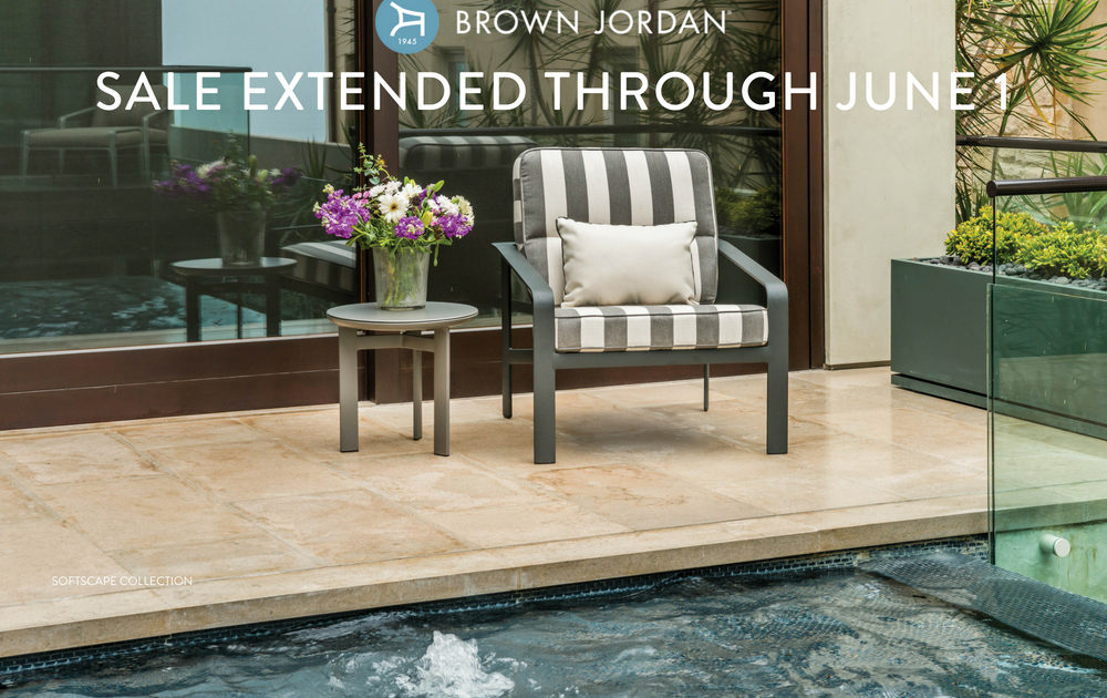 brown jordan softscape lounge chair on sale during the spring sales event