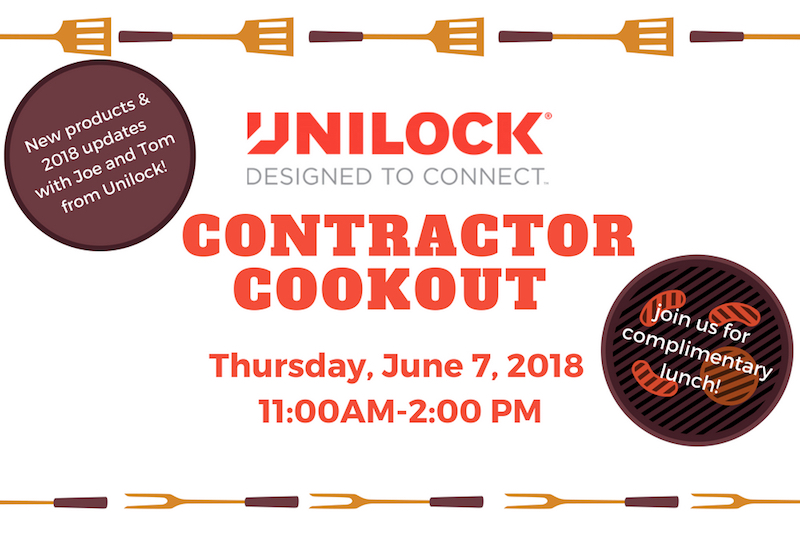 penn stone hosts a unilock contractor cookout on june 7, 2018