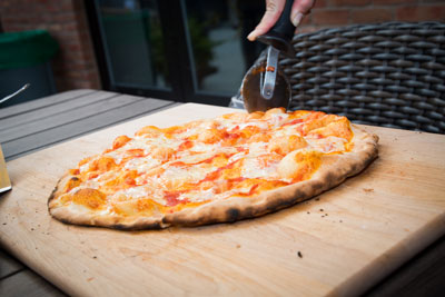 wood fired pizza oven from gesino's italian specialties in lancaster pa