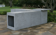 eldorado outdoor kitchen cabinets with scratch coat