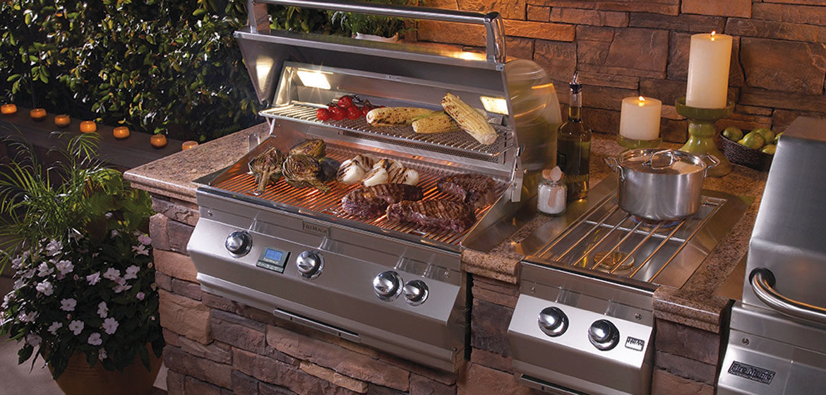 fire magic grill aurora a660 built in grill with side burner