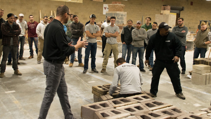 ep henry cast stone wall training presented by penn stone at thaddeus stevens college