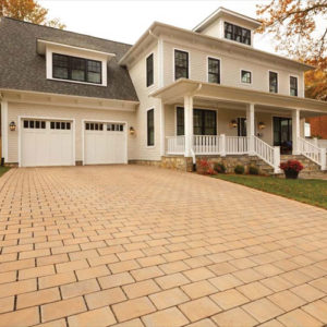 permeable paver driveway