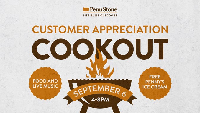 on friday september 6 penn stone will host their annual customer appreciation celebration