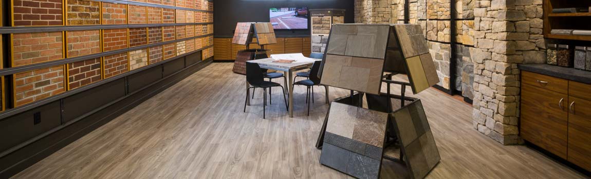 <php visit penn stone's brick and stone showroom and browse nearly 80 samples of stone veneer and over 50 samples of brick ?>