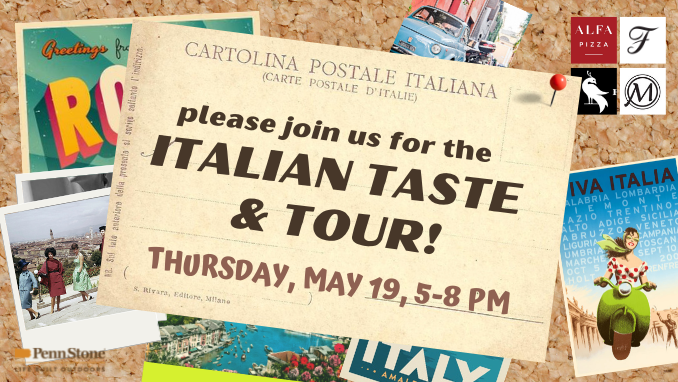 join us for our italian taste and tour reception featuring alfa ovens on may 19