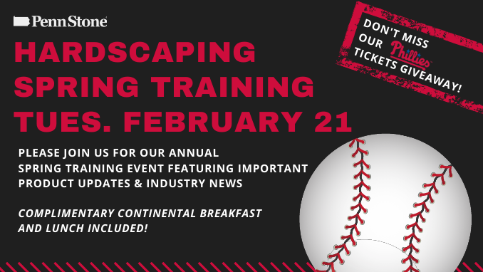 on february 21 penn stone will host spring training for local hardscaping contractors