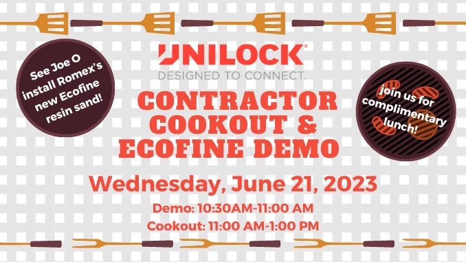 penn stone hosts a unilock contractor cookout on june 21, 2023